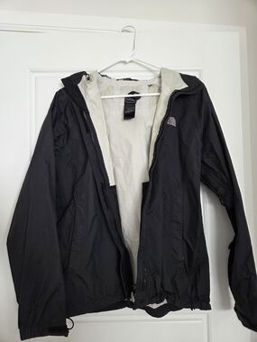 The North Face Black Hooded Rain Jacket